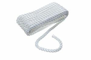 SEACHOICE 42521 NYLON DOCK LINE WH 3/8X20 CLAM