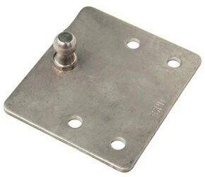 TAYLOR 1886 FLAT MOUNT BRKT W/BS SS 1PR/PK