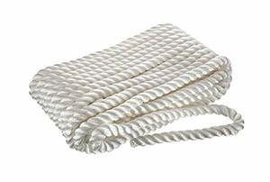 SEACHOICE 42651 NYLON DOCK LINE WH 3/4X50 CLAM