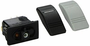 SIERRA RK19890TP SWITCH ROCKER OFF-ON BLK-GR DP