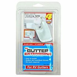 CAMCO RV 42123 WHITE GUTTER EXTENSIONS 4/PK