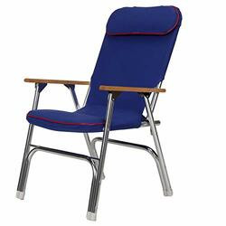 SEACHOICE 78511 PADDED DECK CHAIR W/RED PIPING