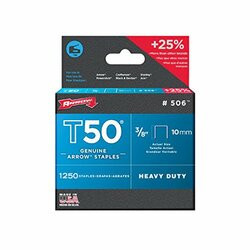 ARROW FASTENER 091-50624 (PACK/1250) STAPLES 3/8IN 10MM T-50