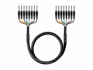MONOPRICE, INC. 601492 TS 1/4 (M/M)  SNAKE CABLE 8 CHANNEL 2M