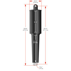 Lenco 102XD Extreme Duty Actuator - 24V - 4-1/4 Stroke - 5/16 Hardware