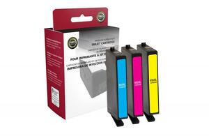 Clover Imaging 118164 HP Officejet 6220, 6230, 6812, 6815; Officejet Pro 6820, 6830, 6835 (HP 935XL) – Inkjet Cartridge, Cyan, Magenta, Yellow (High Yield), 3-Pack