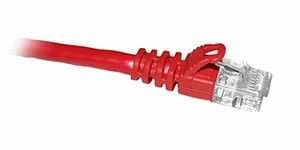 ENET SOLUTIONS, INC. C6-RD-8-ENC ENET CAT6 RED 8 FOOT PATCH CABLE WITH SNAGLESS MOLDED BOOT (UTP) HIGH-QUALITY NE