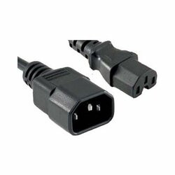 ENET SOLUTIONS, INC. C14C15-10F-ENC ENET C14 TO C15 10FT BLACK POWER EXTENSION CORD 14 AWG 15A NEMA IEC-320 C14 TO N