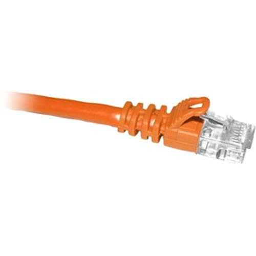 ENET SOLUTIONS, INC. C6-OR-7-ENC CAT6 ORANGE 7FT MOLDED BOOT PATCH CBL