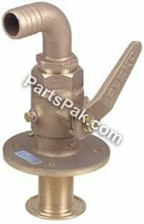 PERKO 0834006PLB SEACOCK W/CURVED TP 1IN