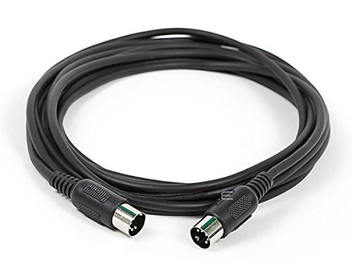 MONOPRICE, INC. 8534 MIDI CABLE WITH 5 PIN DIN PLUGS - BLACK