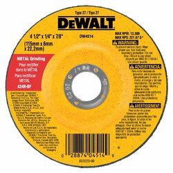 DEWALT/BLACK & DECKER DW4954 WHEEL DEP CENTER 9x1/4x5/8-11 (=37142)
