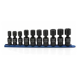 APEX TOOL GROUP GWR84979 SET SKT UNIV IMP METRIC 1/2 DR 6PT 10PC