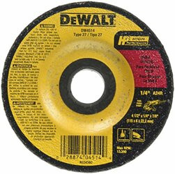 DEWALT/BLACK & DECKER DW4514 WHEEL STEEL 4-1/2x1/4x7/8 (37156)
