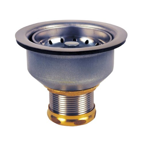 Deaborn DEA15BN Deaborn Brass 3-1/2-Inch - 4-Inch Snap-N-Tite Locking Cup Sink Basket Strainer