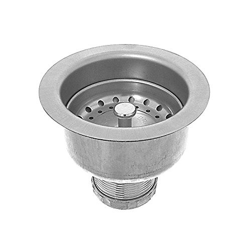 Deaborn DEAR18 Deaborn Brass OAT- Deaborn Brass Sink Basket Strainer with Deep Locking Cup and Neoprene Stopper, Small