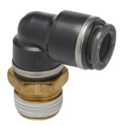 S.U.R. and R Auto Parts SRRABE340 Male Elbow 3/8 IN Tube X 3/8 IN NPT (2)