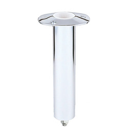 Lees 0° Stainless Steel Swivel Base Flush Mount Rod Holder - Medium - 2 OD X 6.5 Tube f/ Small Bent Butts