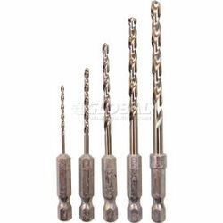 Makita B1194458 Titanium Coated Drill Bit Set, 1/4-Inch, 5-Pack