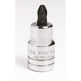 Proto B944468 1/2 Drive Phillips & #174 Screwdriver Bit Socket - # 3, 2-5/32L
