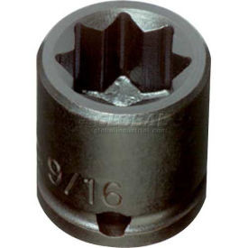 Proto B943816 Proto 3/8-Inch Drive Impact Socket, 5/16-Inch, 8 Point