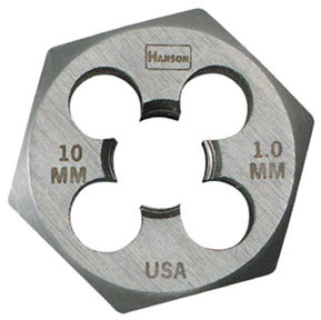 Vise Grip AHN-9739 Irwin Hanson 10-1.25 mm. 1 in. Hexagon Metric Dies