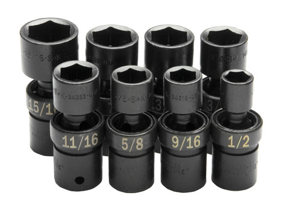 SK Hand Tool SKT-34301 8 PC 1/2DR FRAC SWIVEL