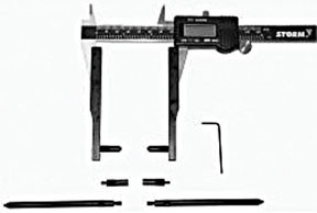 Central Tools CEN-3K301 Electronic Digital Caliper with Adapter Kit
