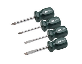 SK Hand Tool SKT-86325 4 PC STUBBY SCREWDRIVER SET ()