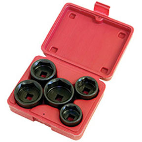 Lisle LIS-13300 5-Piece Filter Socket Set
