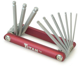Titan TTN-12700 Fractional Ball Hex Key Set