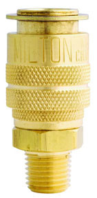 Milton Industries MIL-714 Milton 1/4" MNPT M Style Coupler with Drag Guard - Box of 10