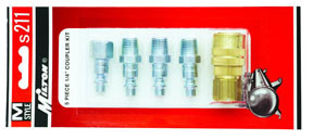 Milton Industries MIL-S211 Milton S-211 1/4" NPT M Style Coupler and Plug Kit - 5 Piece