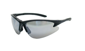 SAS Safety SAS-540-0603 DB2 Eyewear with Polybag, Mirror Lens/Black Frame