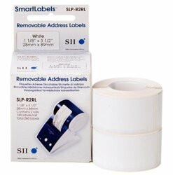 SEIKO INSTRUMENTS USA, INC. SLP-R2RL SEIKO SMART LABEL REMOVEABLE WHITE ADDRE