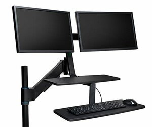 KENSINGTON COMPUTER K52796WW HEIGHT ADJUSTABLE SO YOU CAN SET THE MONITORS AND THE KEYBOARD PLATFORM INDEPEND