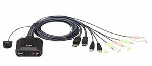ATEN CS22DP 2-PORT USB DISPLAYPORT CABLE KVM SWITCH