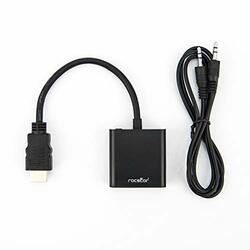 ROCSTOR Y10A187-B1 HDMI TO VGA + 3.5MM AUDIO ADAPTER, HDM