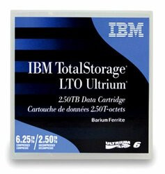 IBM STORAGE MEDIA 00V7590 TAPE, LTO,ULTRIUM-6, 2.5TB/6.25TB BARIUM