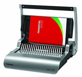 FELLOWES, INC. 5216701 MEDIUM DUTY OFFICE MACHINE WITH CONVENIENT ELECTRIC PUNCHING. PUNCHES 15 SHEETS