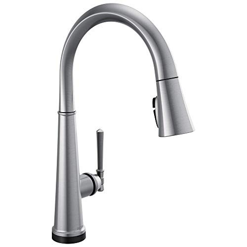 Delta 9182T-AR-PR-DST Delta Emmeline Single Handle Pull Down Kitchen Faucet with Touch2O Technology  - Lumicoat Arctic Stainless