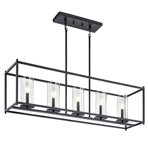Kichler 43995BK Kichler Crosby Linear Chandelier 5Lt
