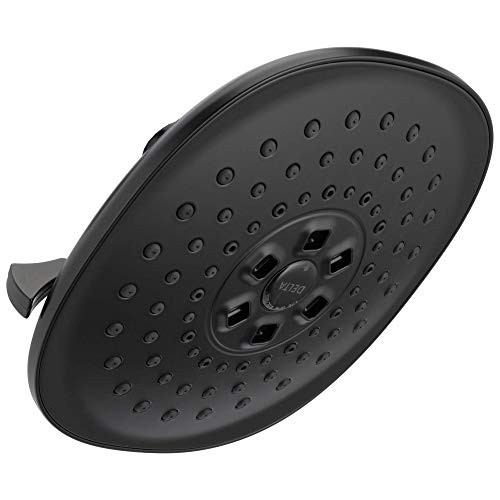 Delta 52686-BL Delta Universal Showering Components H2Okinetic(R) 3-Setting Raincan Shower Head - Matte Black