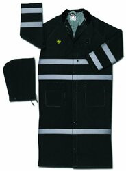 MCR SAFETY 611-FR267CX3 CLAS PLUS .35MM PVC/POLYFLM RESIS RIDERCOAT BLK