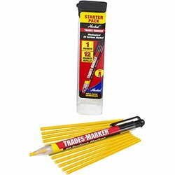 MARKAL 434-096131 TRADES-MARKER AND REFILLS YELLOW MINI PACK