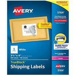 AVERY PRODUCTS CORPORATION AVE5164 LABEL,ADRS,3.33X4,6/SH