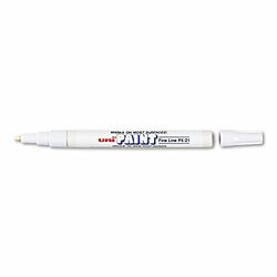 UNI-BALL UBC63713 MARKER,PAINT,FINE,WH