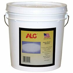 S & H INDUSTRIES INC AC40105 GLASS BEADS, MED/25LBS GB-25-M