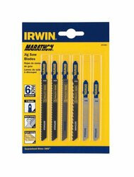 IRWIN INDUSTRIAL TOOLS HN3072001 JIG SAW BLADE SET 6 PC T-SHANK