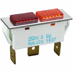 General Electric 381062 SIGNAL LIGHT;3/8 X 1-5/16 RED/AMBER